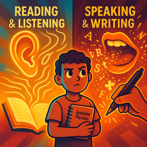 خواندن و شنیدن یا نوشتن و صحبت کردن؛ کدام آسان‌تر است و چرا؟